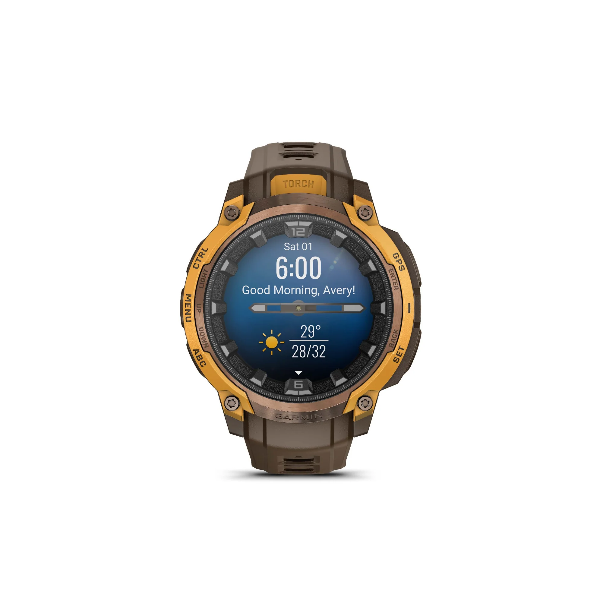 Garmin Instinct Crossover AMOLED GPS Smartwatch (Bronze/Sunburst) - Image 8