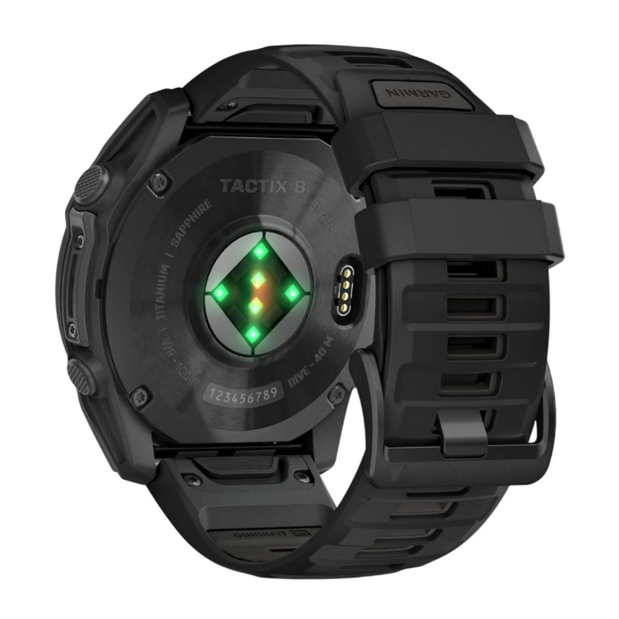 Garmin tactix 8 51mm AMOLED Sapphire Edition Smartwatch with Built-In Flashlight (Black) - Image 6