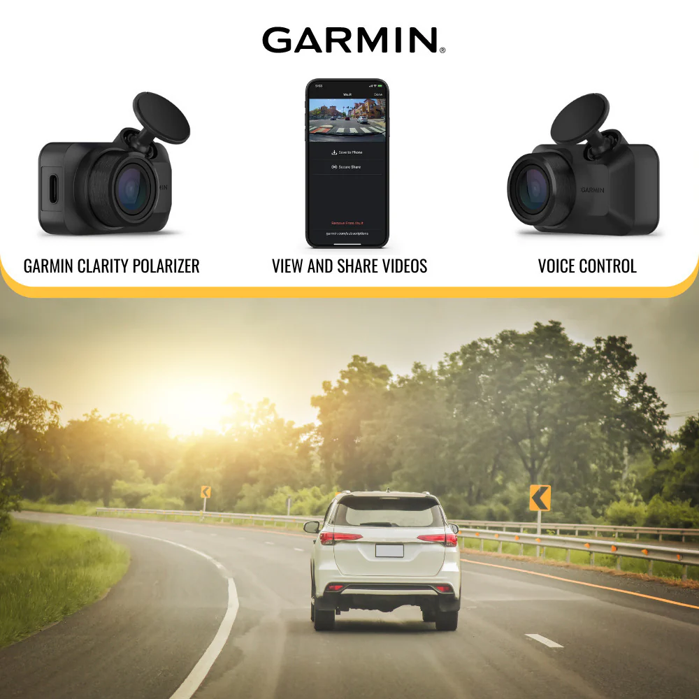 Garmin Dash Cam Mini 3 Ultra-Compact 1080p Camera (Black) with 64GB MicroSDXC Memory Card Bundle - Image 6