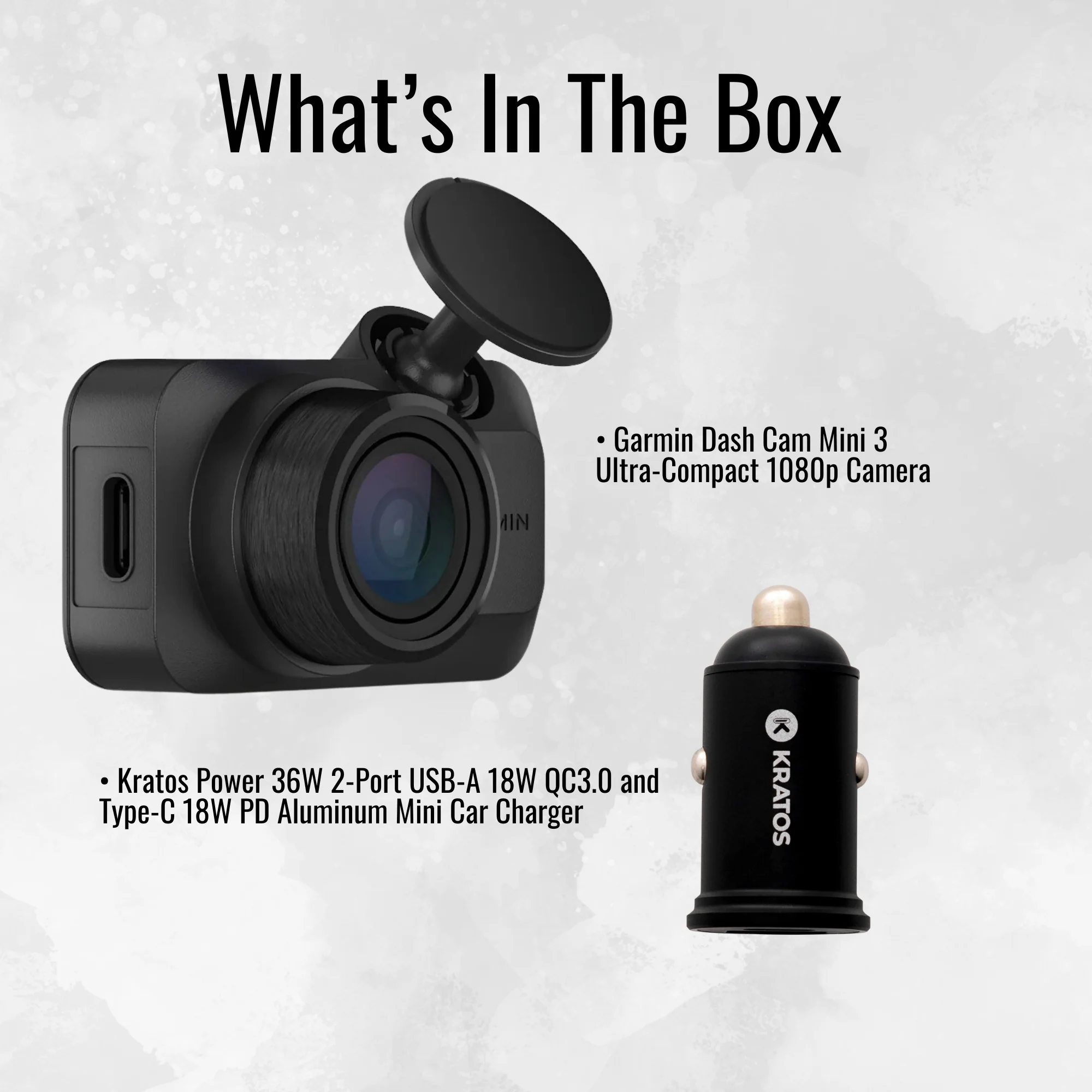 Garmin Dash Cam Mini 3 Ultra-Compact 1080p Camera (Black) with Dash Camera Accessory Bundle - Image 7