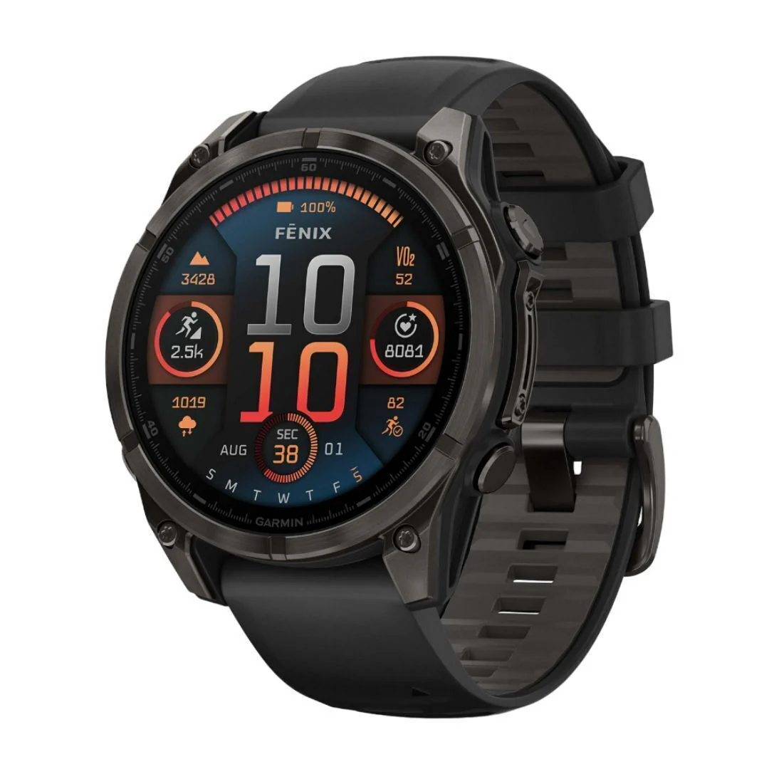 Garmin Fenix 8 Sapphire GPS 47mm Smartwatch (Black and Pebble Gray) Bundle - Image 2