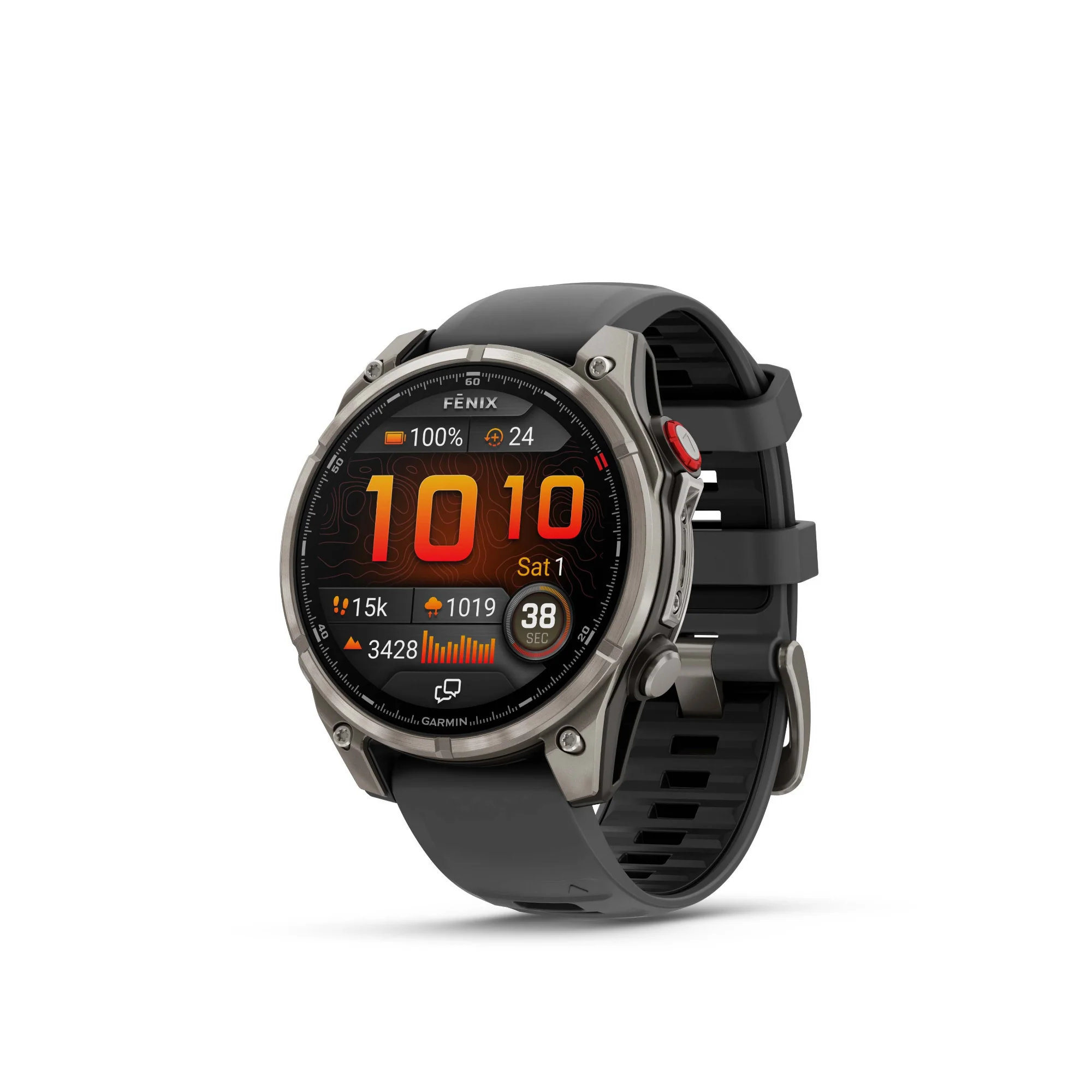 Garmin fenix 8 Pro Sapphire 47mm AMOLED (Titanium/Black) GPS Smartwatch Bundle - Image 2