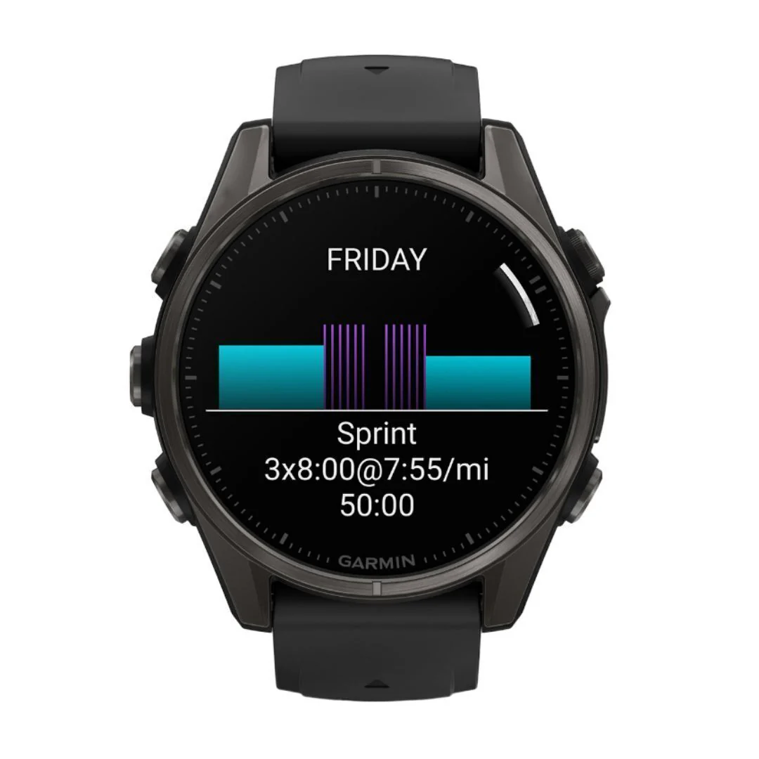 Garmin Fenix 8 AMOLED Sapphire 43mm GPS Smartwatch (Black/Pebble Gray) Bundle - Image 3
