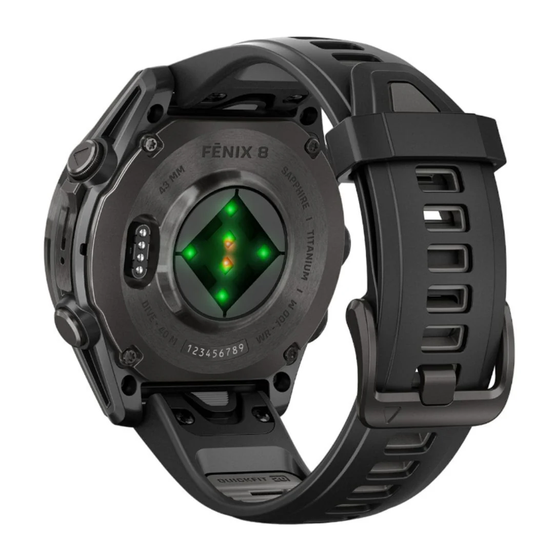 Garmin Fenix 8 AMOLED Sapphire 43mm GPS Smartwatch (Black/Pebble Gray) Bundle - Image 5