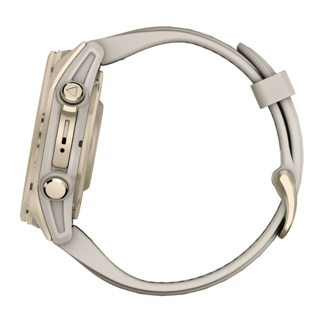 Garmin Fenix 8 43mm GPS Smartwatch (Soft Gold/Fog Gray-Dark Sandstone) Bundle - Image 4