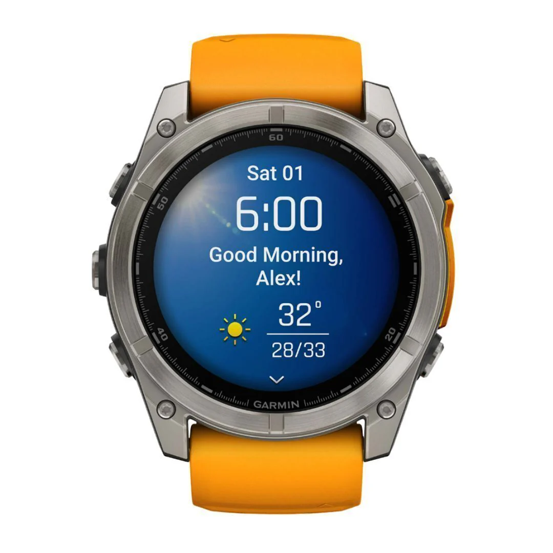 Garmin Fenix 8 AMOLED Sapphire 51mm Smartwatch (Spark Orange/Graphite) Bundle - Image 3