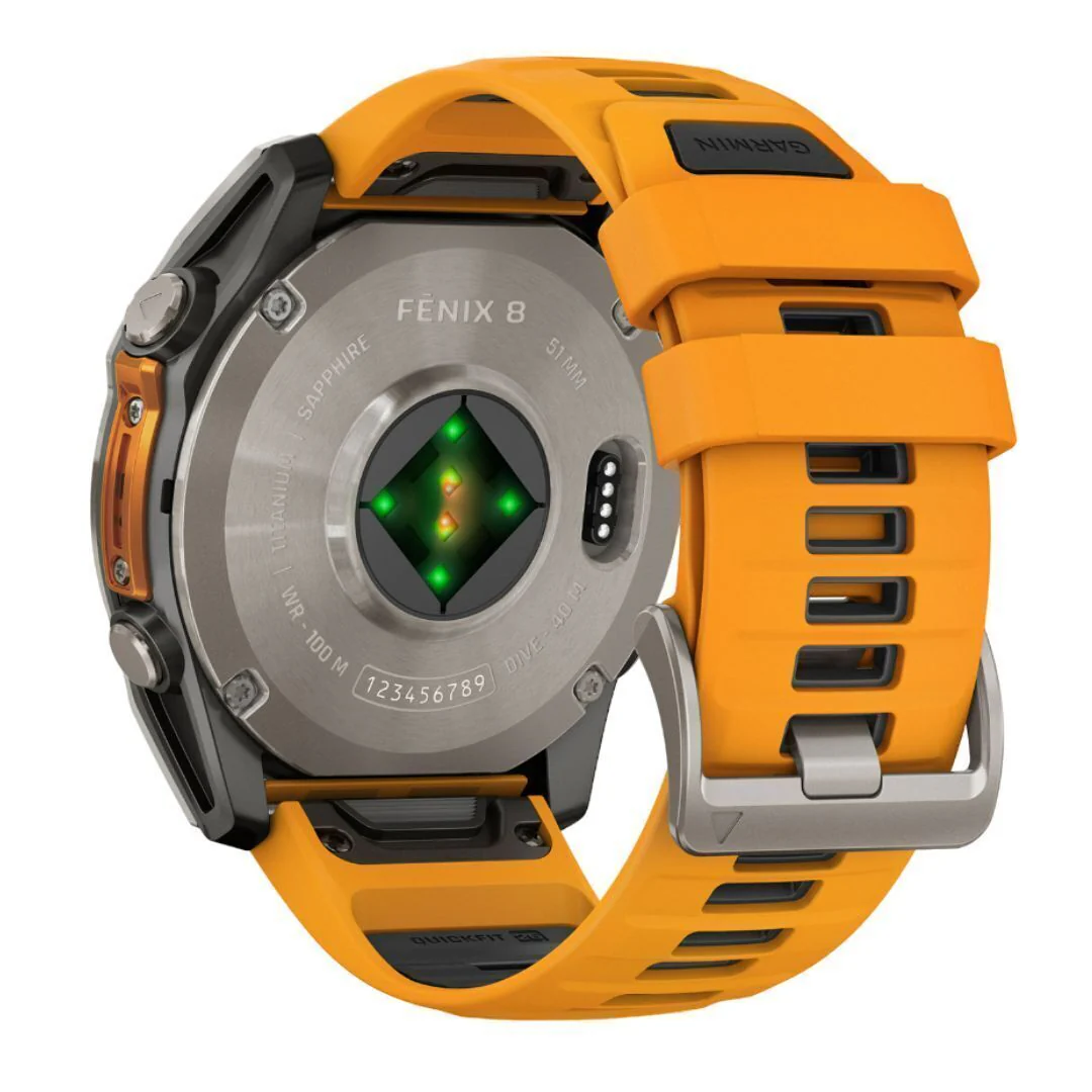Garmin Fenix 8 AMOLED Sapphire 51mm Smartwatch (Spark Orange/Graphite) Bundle - Image 6
