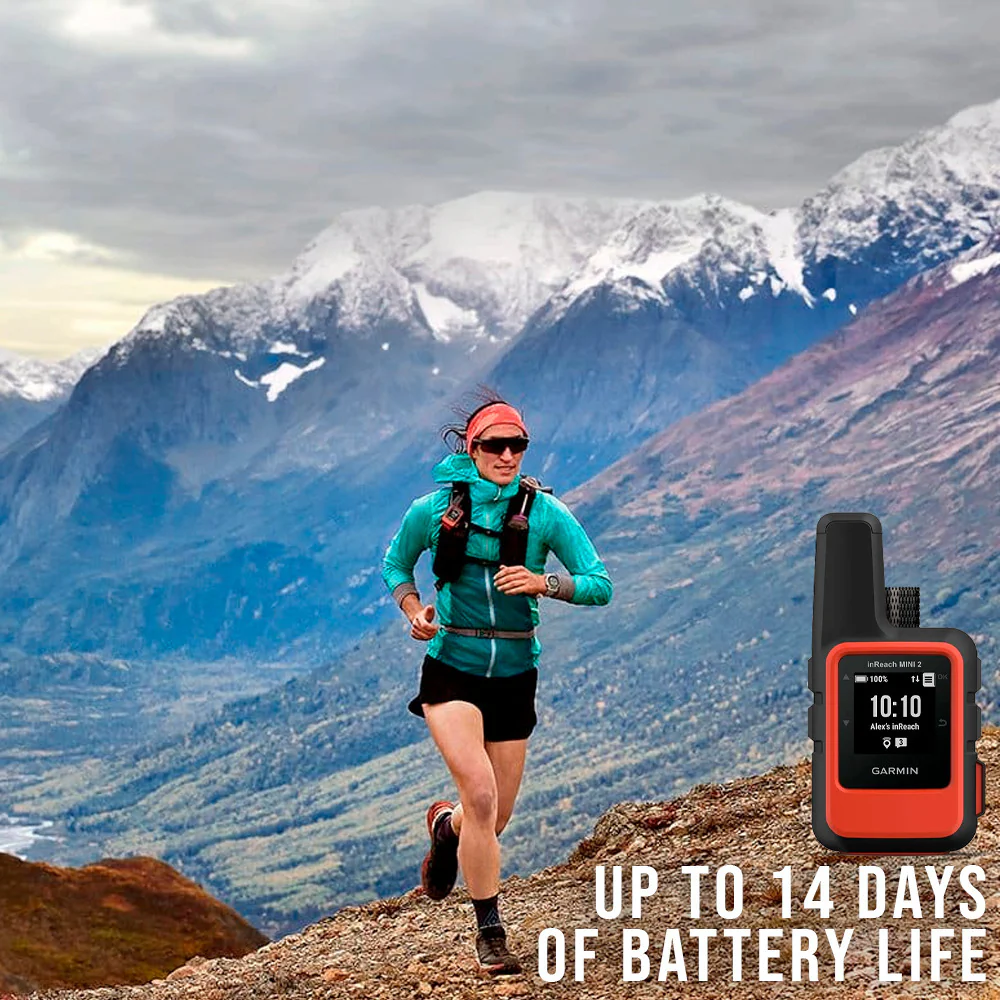 Garmin inReach Mini 2 Satellite Communicator (Red) with Waterproof Hard Case (Black) Bundle - Image 5
