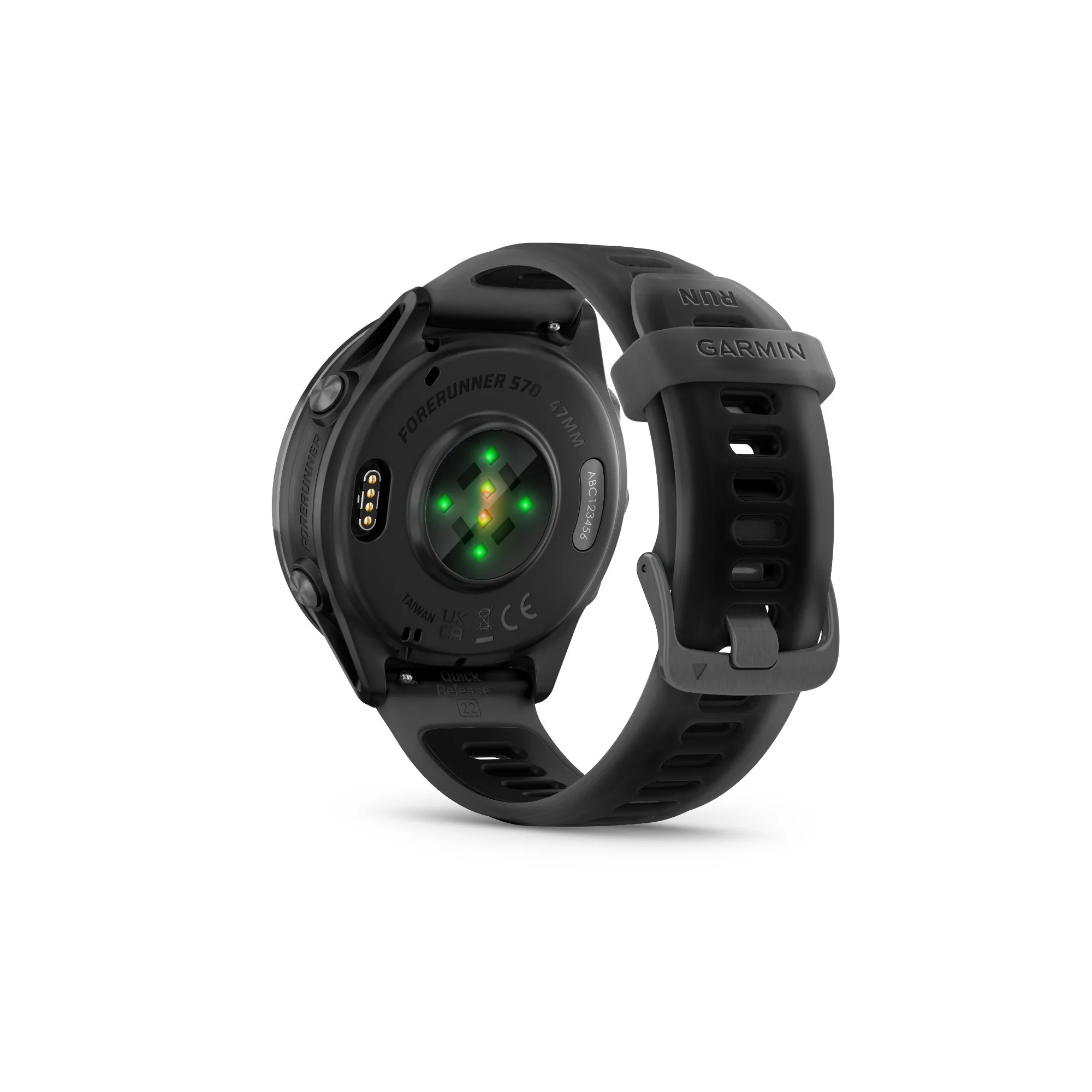 Garmin Forerunner 570 47mm GPS Smartwatch (Slate Gray/Black Band) with Earbuds - Image 4