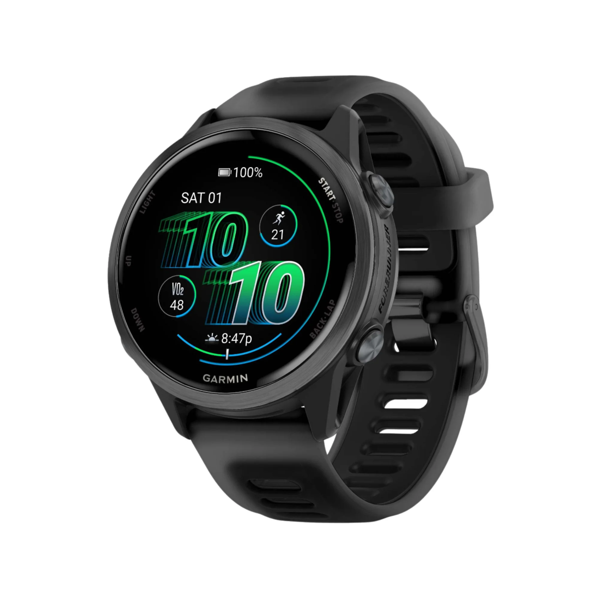 Garmin Forerunner 570 42mm GPS Running Smartwatch (Slate Gray/Black Band) Bundle - Image 7