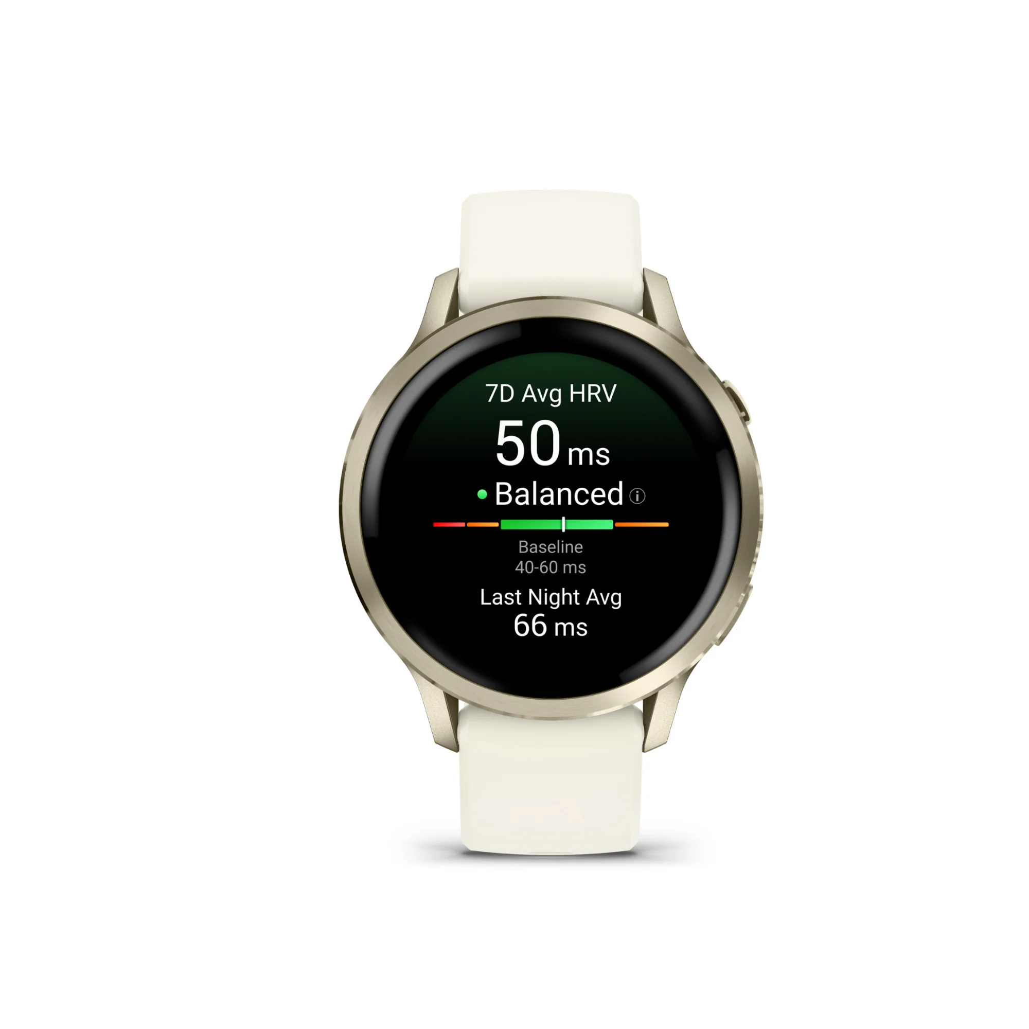 Garmin Venu 4 41mm Smartwatch (Lunar Gold with Bone Silicone Band) Bundle - Image 2