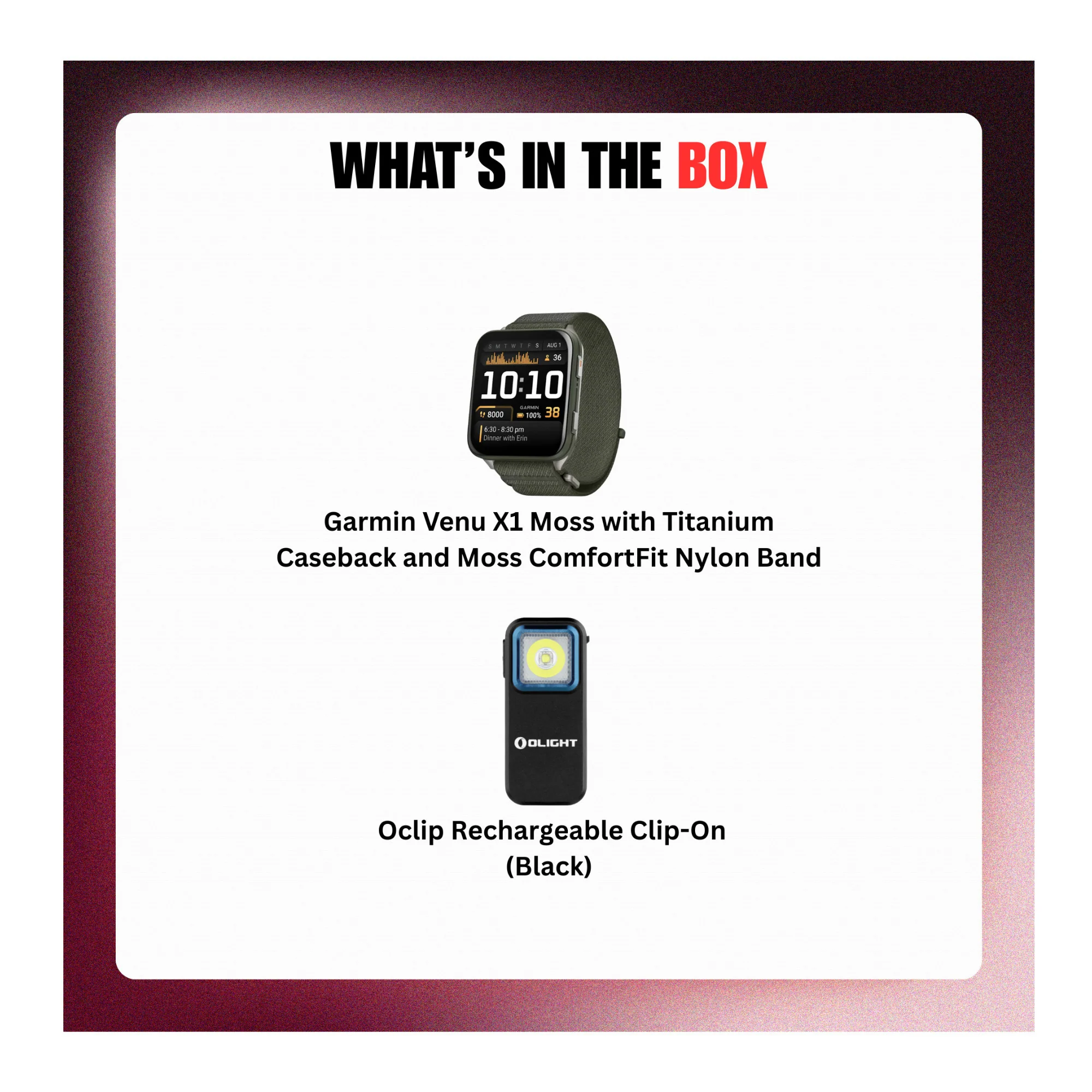 Garmin Venu X1 Moss with Titanium Caseback and Moss ComfortFit Nylon Band Bundle - Image 9