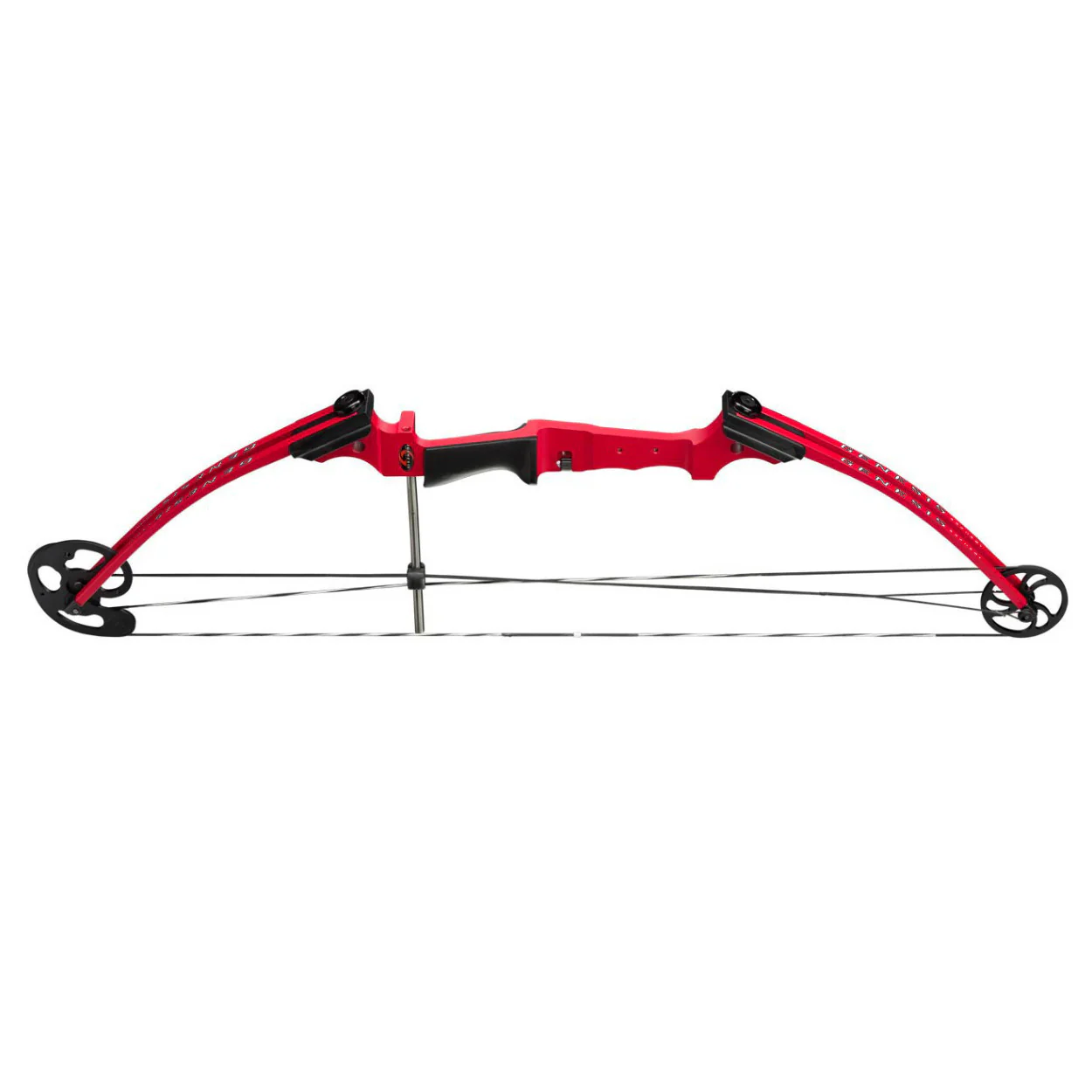 Genesis Archery Original Compound Bow (Right Hand, Red) with Arrows and Case - Image 5