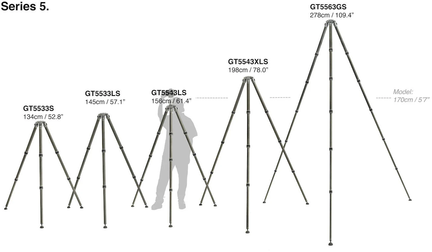 Gitzo Systematic Series 5 Carbon 3 Section Tripod - Image 5