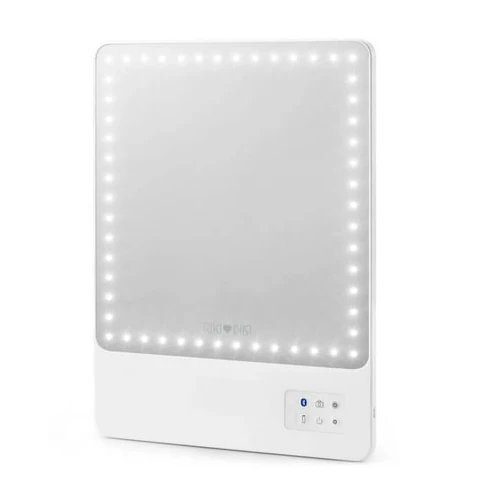 Glamcor RIKI LOVES RIKI RIKI SKINNY Portable 13 x 9.5-Inch Vanity Mirror (White)