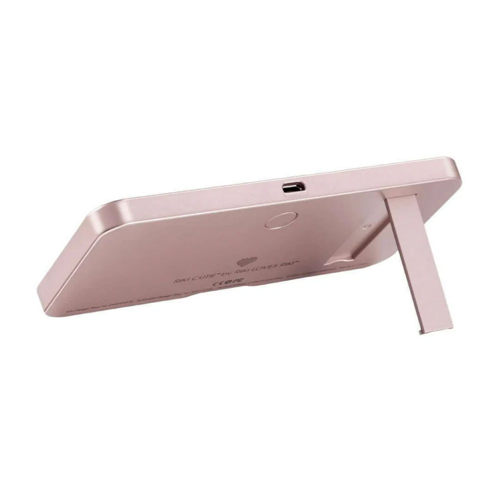 Glamcor RIKI LOVES RIKI RIKI CUTIE Portable Lighted Makeup Mirror (Rose Gold) - Image 5