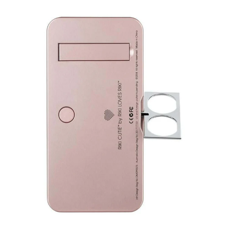 Glamcor RIKI LOVES RIKI RIKI CUTIE Portable Lighted Makeup Mirror (Rose Gold) - Image 6