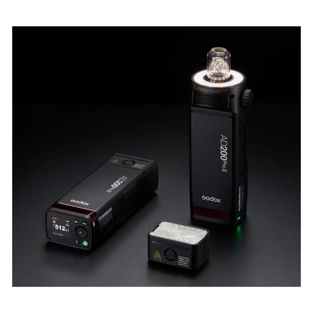 Godox AD200 PRO II TTL Pocket Flash Kit with H200J II, H200 II Flash Heads and Color Screen Display - Image 7