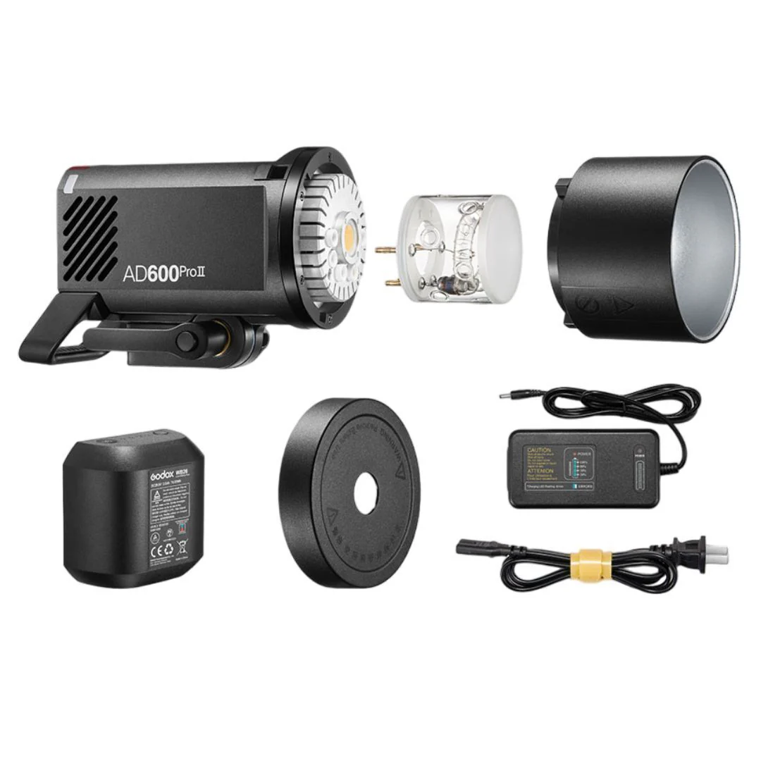 Godox AD600ProII All-In-One Outdoor Flash with 40W Bi-Color Continuous LED Light (Black) - Image 4