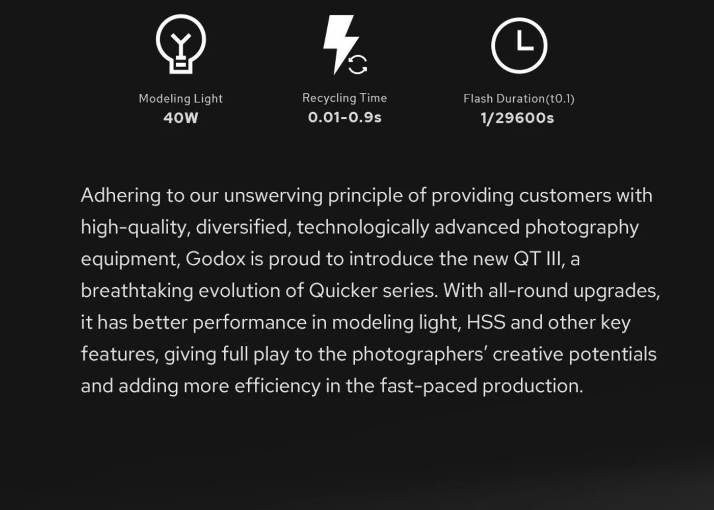 Godox Quicker Studio Flash QT600IIIM with Shutter Speed up to 1/8000s and Multi Flash Mode - Image 4