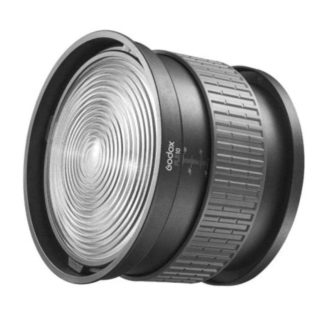Godox FSL10 10-Inch Bowens Mount Fresnel Lens with Variable Beam Angle (Black)