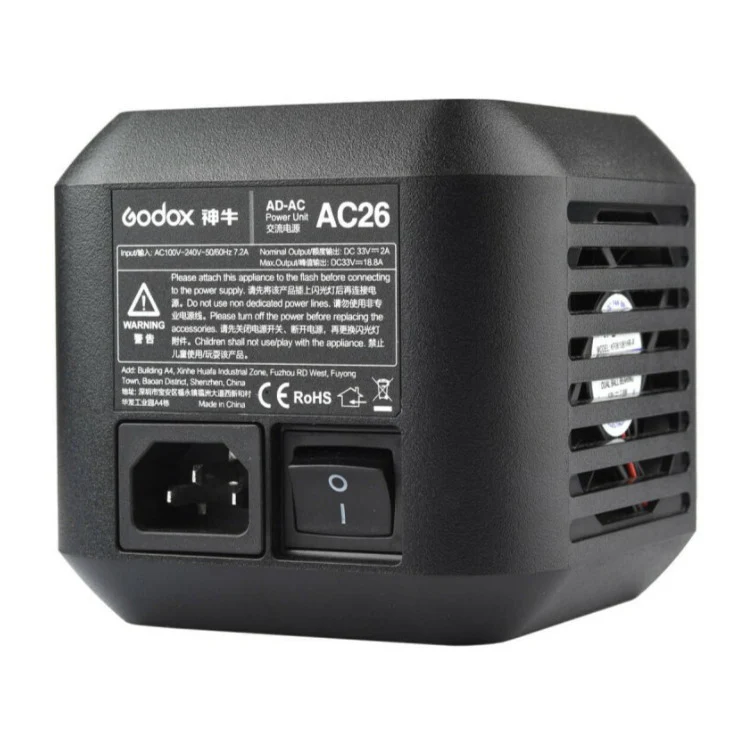 Godox AC Adapter for AD600Pro Witstro Outdoor Flash - Image 2
