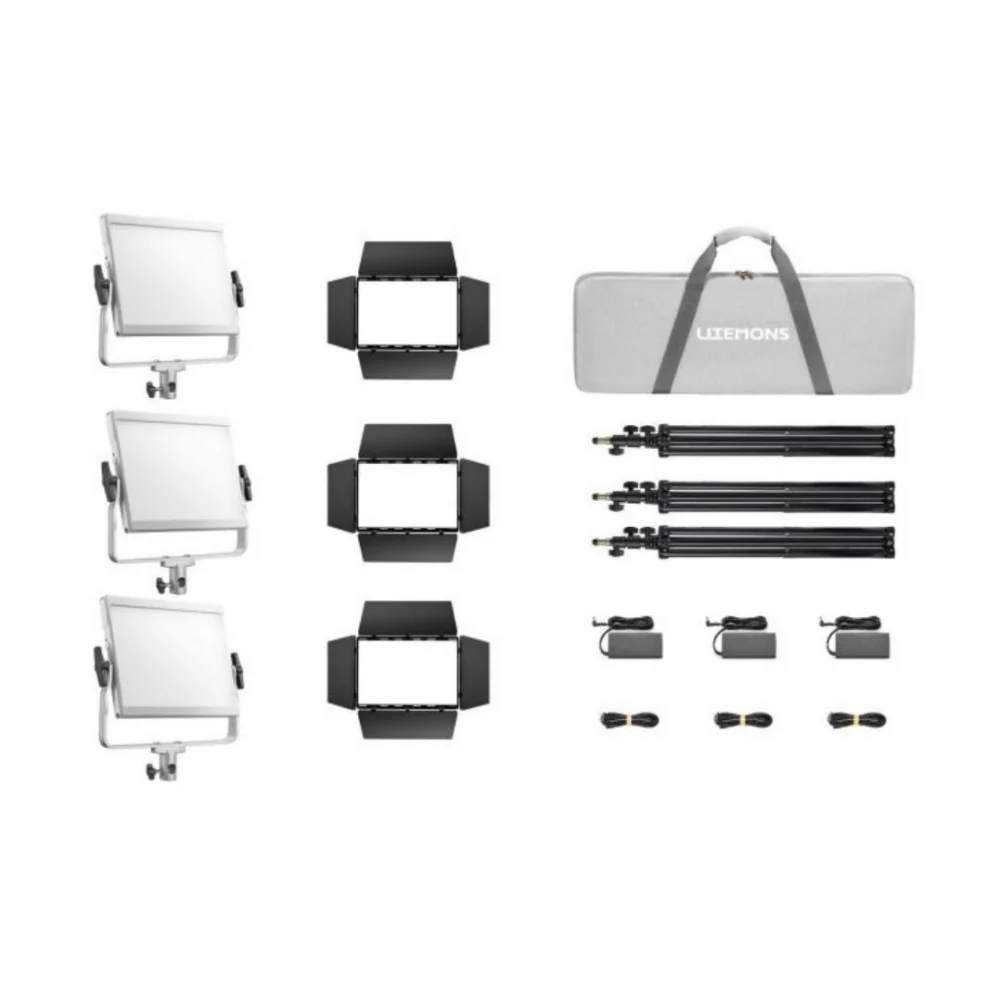 Godox Litemons LP600R RGB High-Brightness LED Light Panel with Soft Diffusion 3-Light Kit (White)