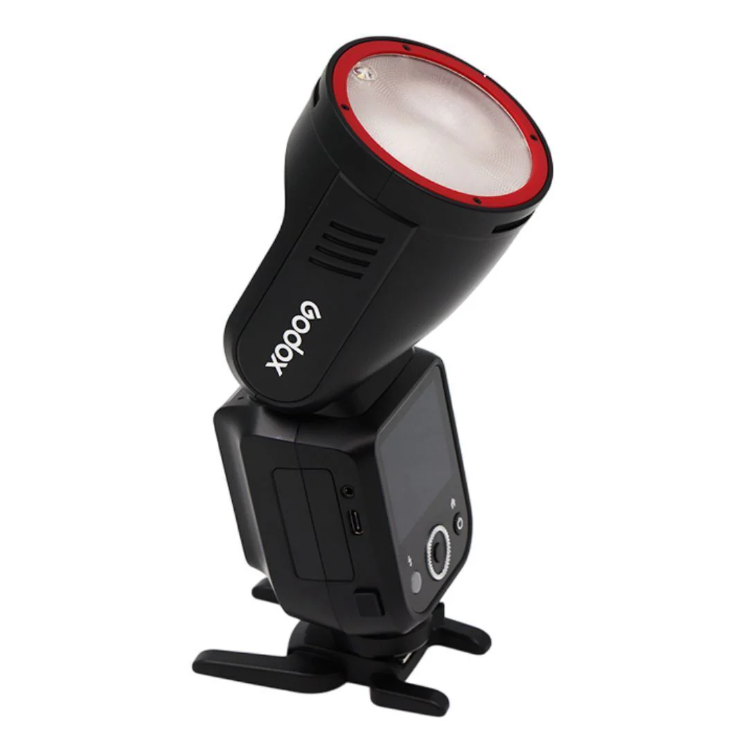Godox V100 100W On-Camera Flash for Canon with Full-Color Touchscreen and Powerful Battery (Black) - Image 2