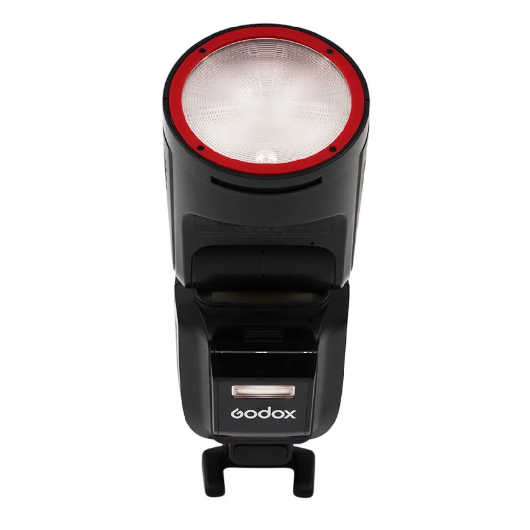 Godox V100 100W On-Camera Flash for Fuji with Full-Color Touchscreen and Powerful Battery (Black)