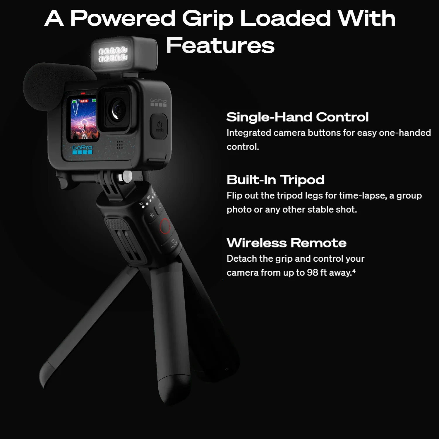 GoPro HERO12 Black Creator Edition Action Camera with Charger, Accessory Kit, and 128GB Card Bundle - Image 6
