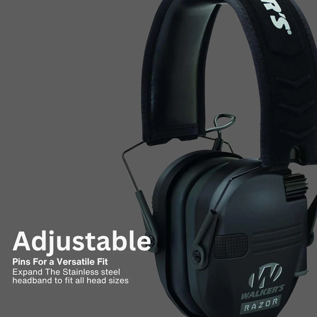 Walker's Razor Slim Electronic Muffs with Walkie Talkie Attachment Bundle - Image 2