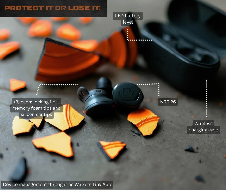 Walkers Suppressor Wireless Ear Buds with Bluetooth - Image 6