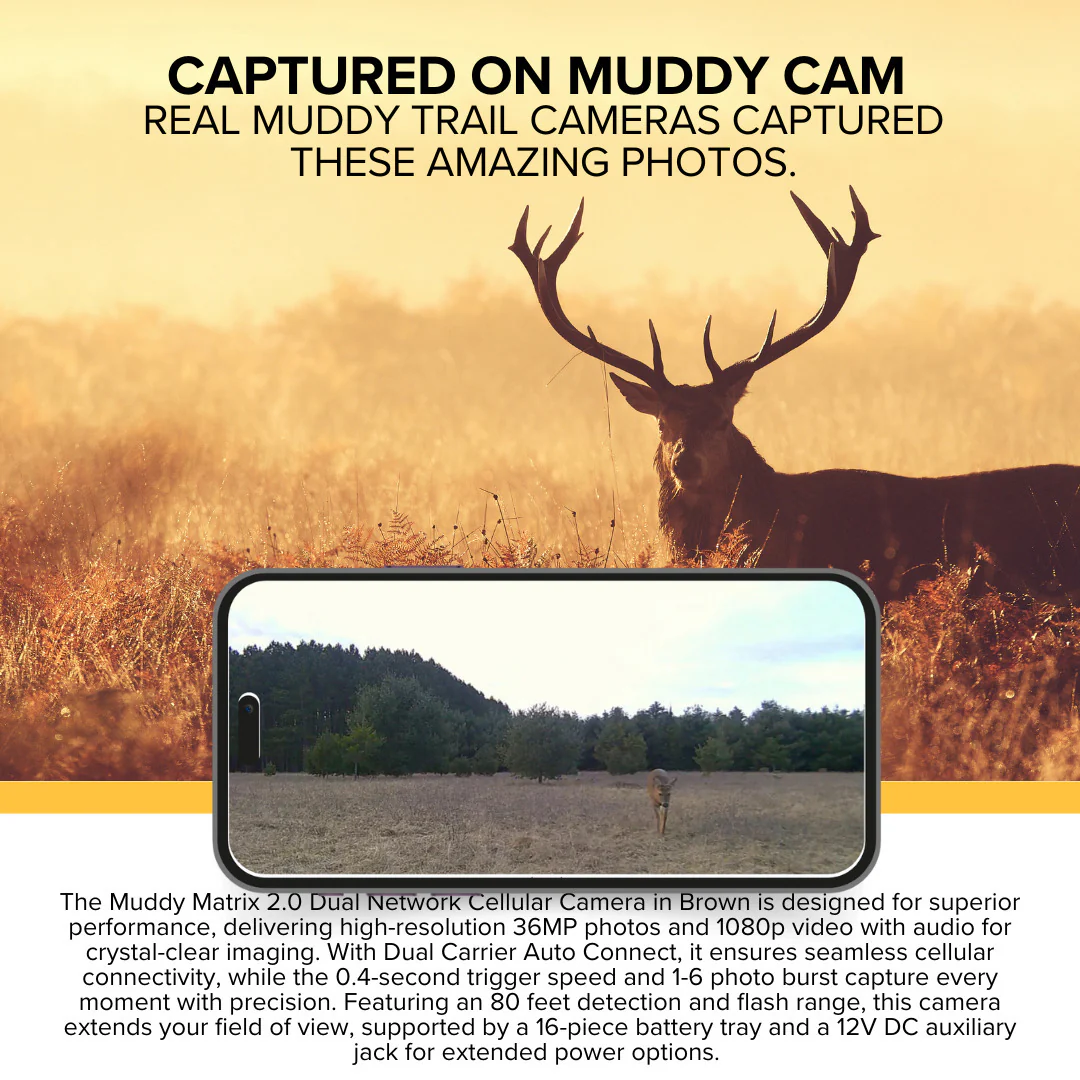Muddy Matrix 2.0 Dual Network Cellular Camera (Brown, 4-Pack) with 4 x 32GB Memory Card Bundle - Image 3