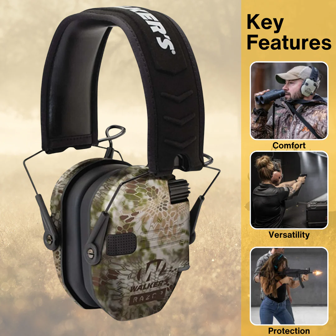 Walkers Razor Digital Ear Muffs (Kryptek Camo) Bundle - Image 2