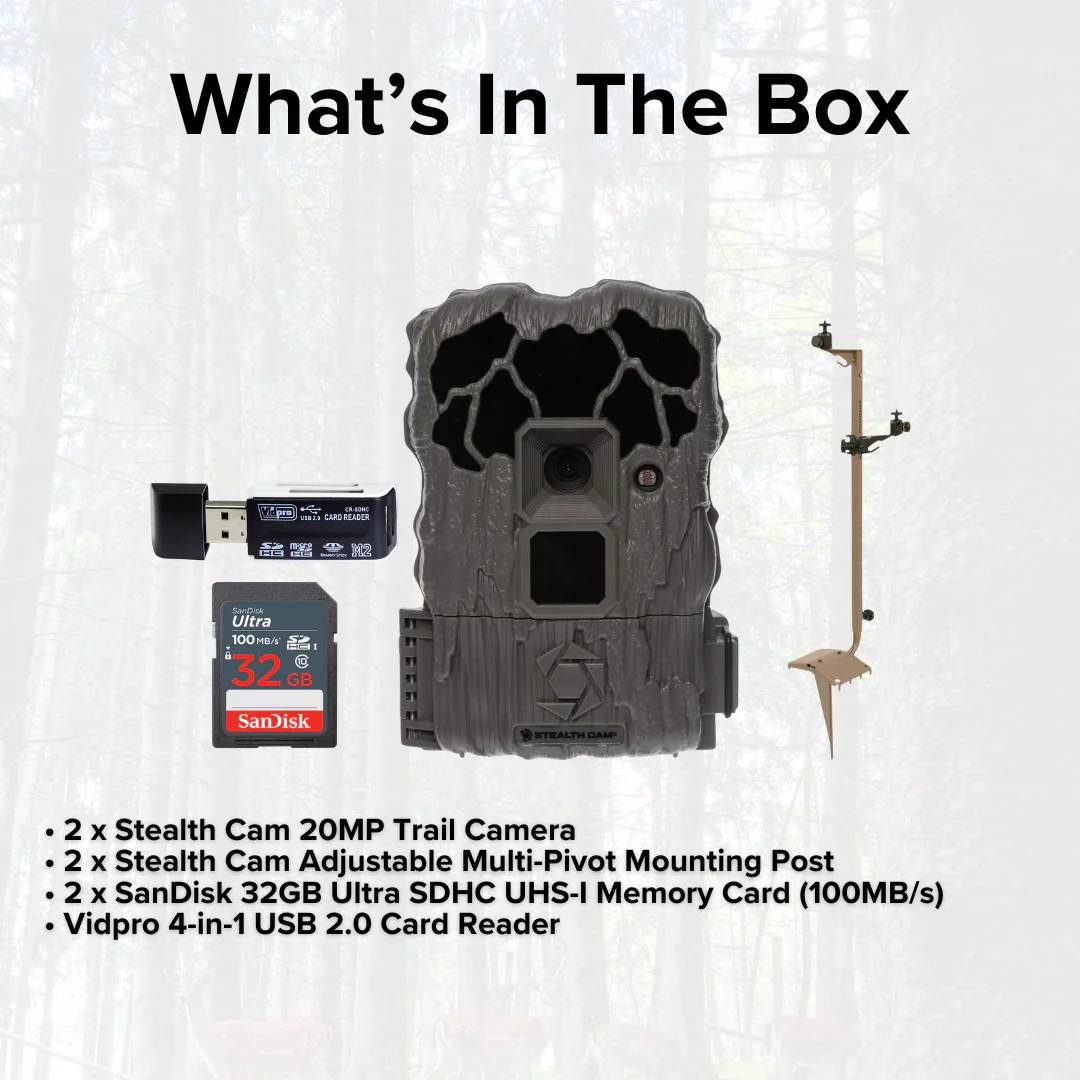 Stealth Cam 20MP Trail Camera with 60 Feet Range Detection and 720P Video Resolution (2-Pack) Bundle - Image 7
