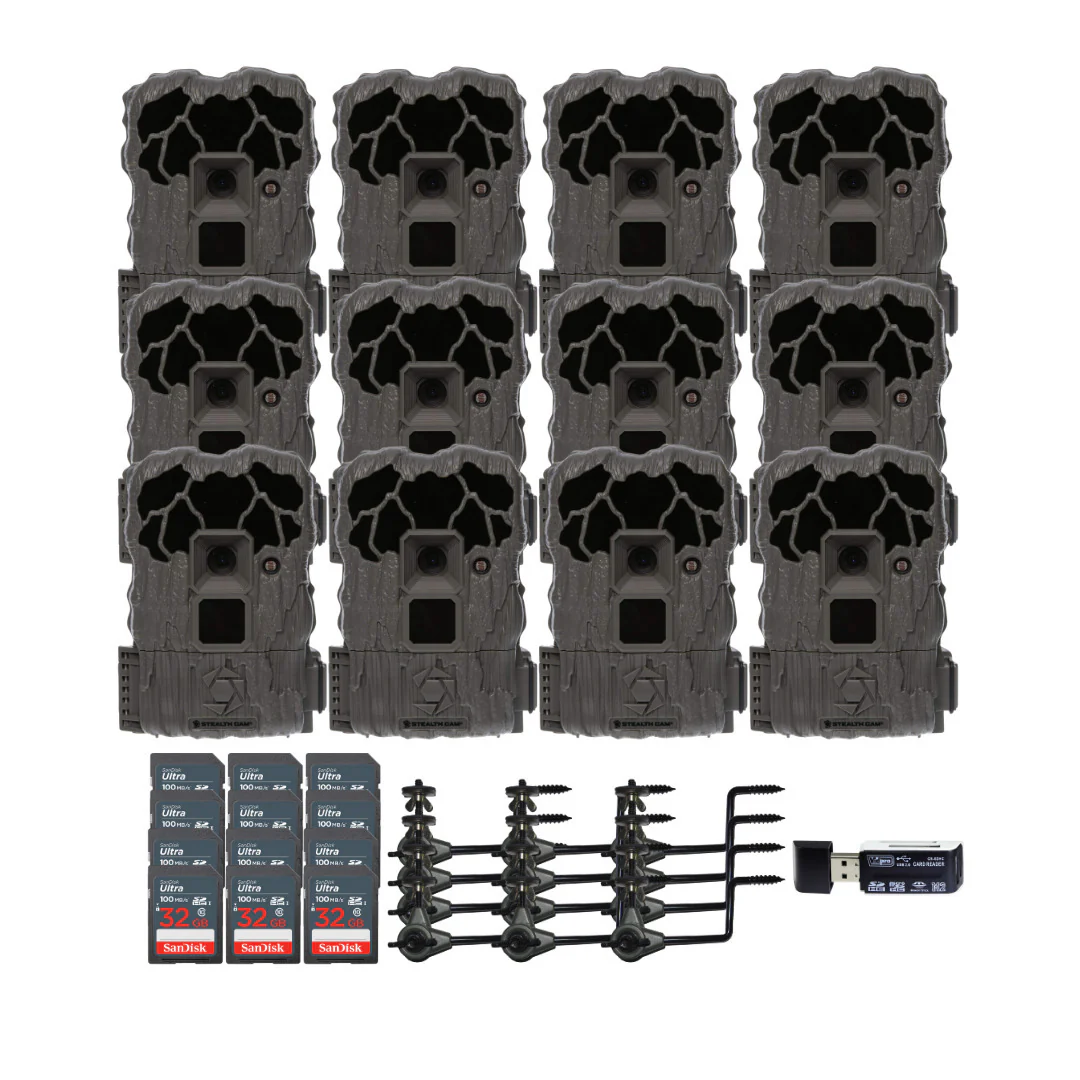 Stealth Cam 20MP Trail Camera with 60 Feet Range Detection and 720P Video (2-Pack) x 6 Bundle