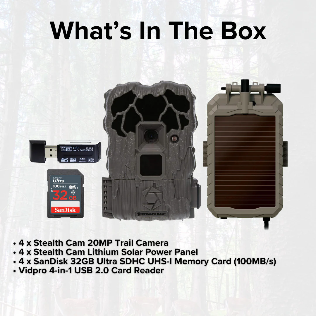 Stealth Cam 20MP Trail Camera with 60 Feet Range Detection and 720P Video (2-Pack) x 2 Bundle - Image 7