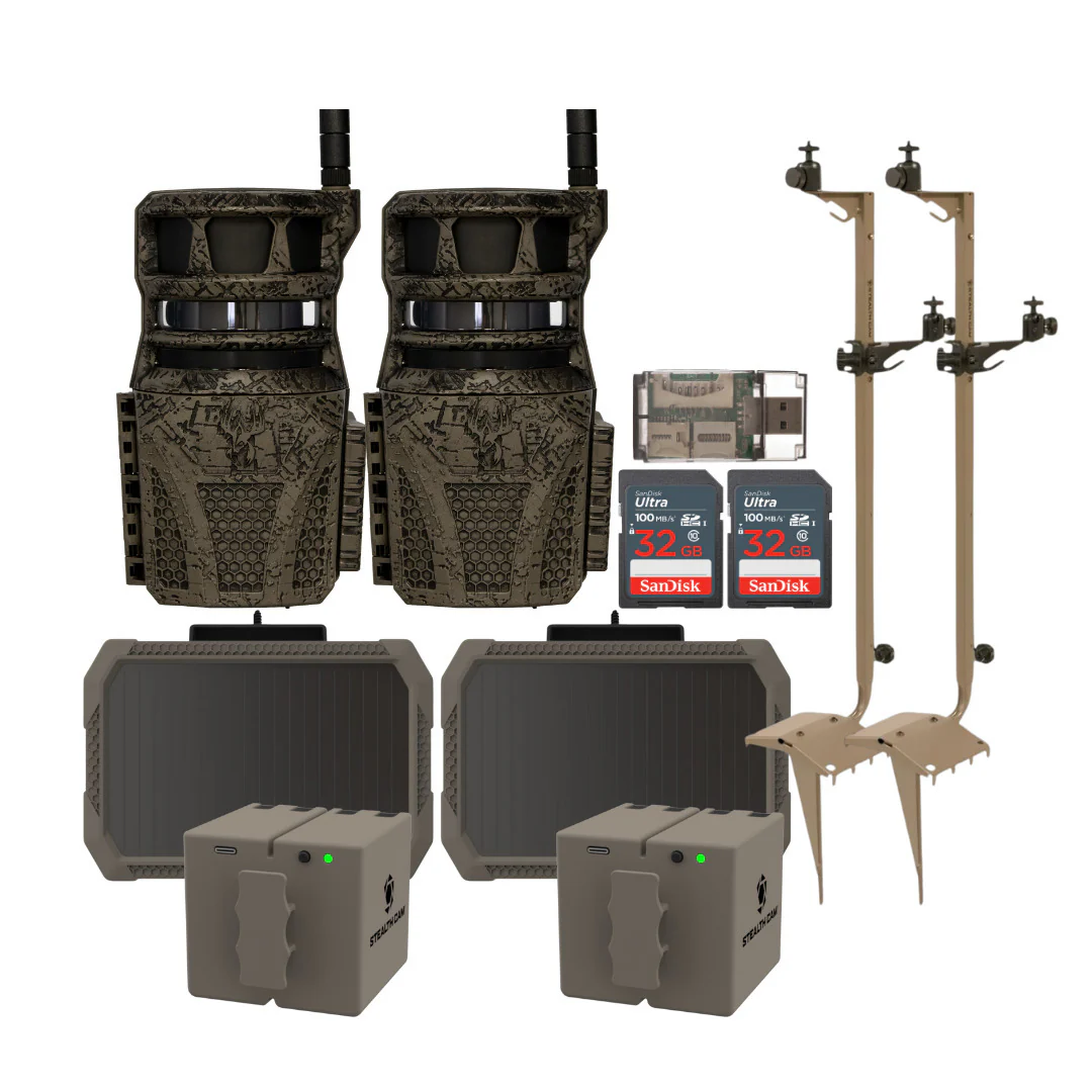 Wildgame Innovations Orbit 360-Degree Trail Camera with 36MP Image and 1080p Video (2-Pack) Bundle