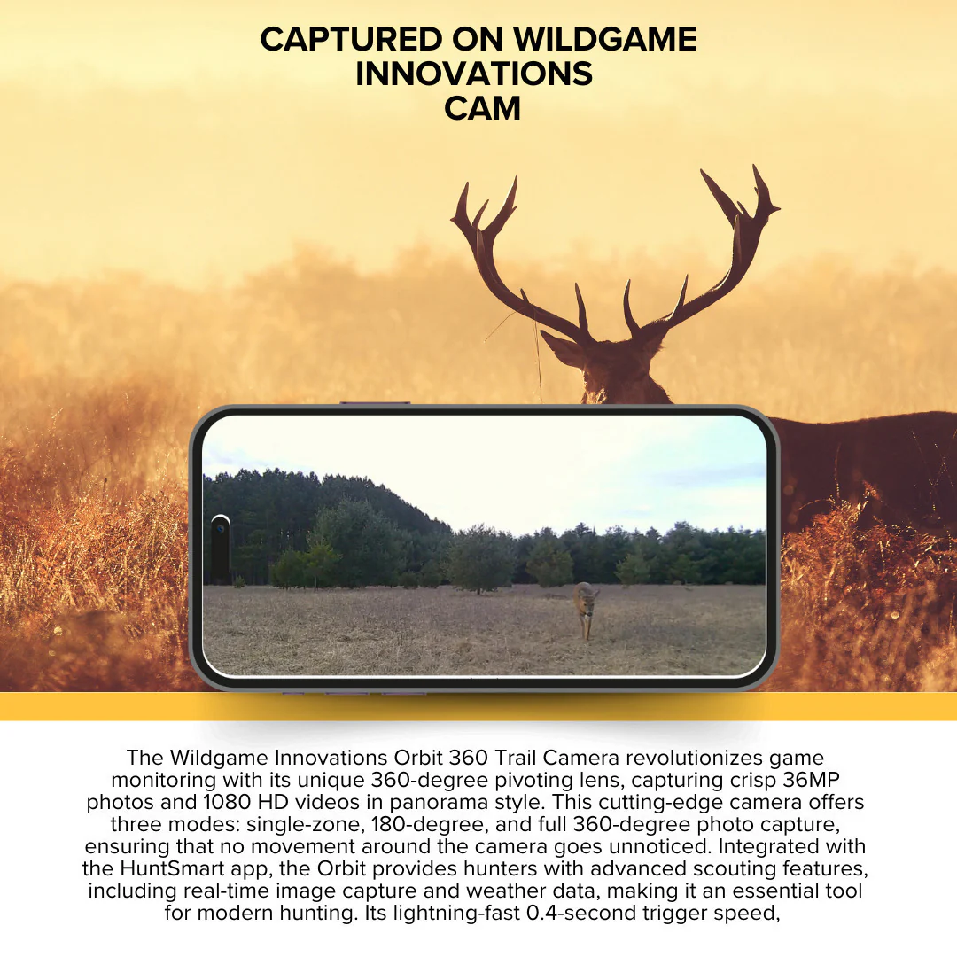 Wildgame Innovations Orbit 360-Degree Trail Camera with 36MP Image and 1080p Video (4-Pack) Bundle - Image 3
