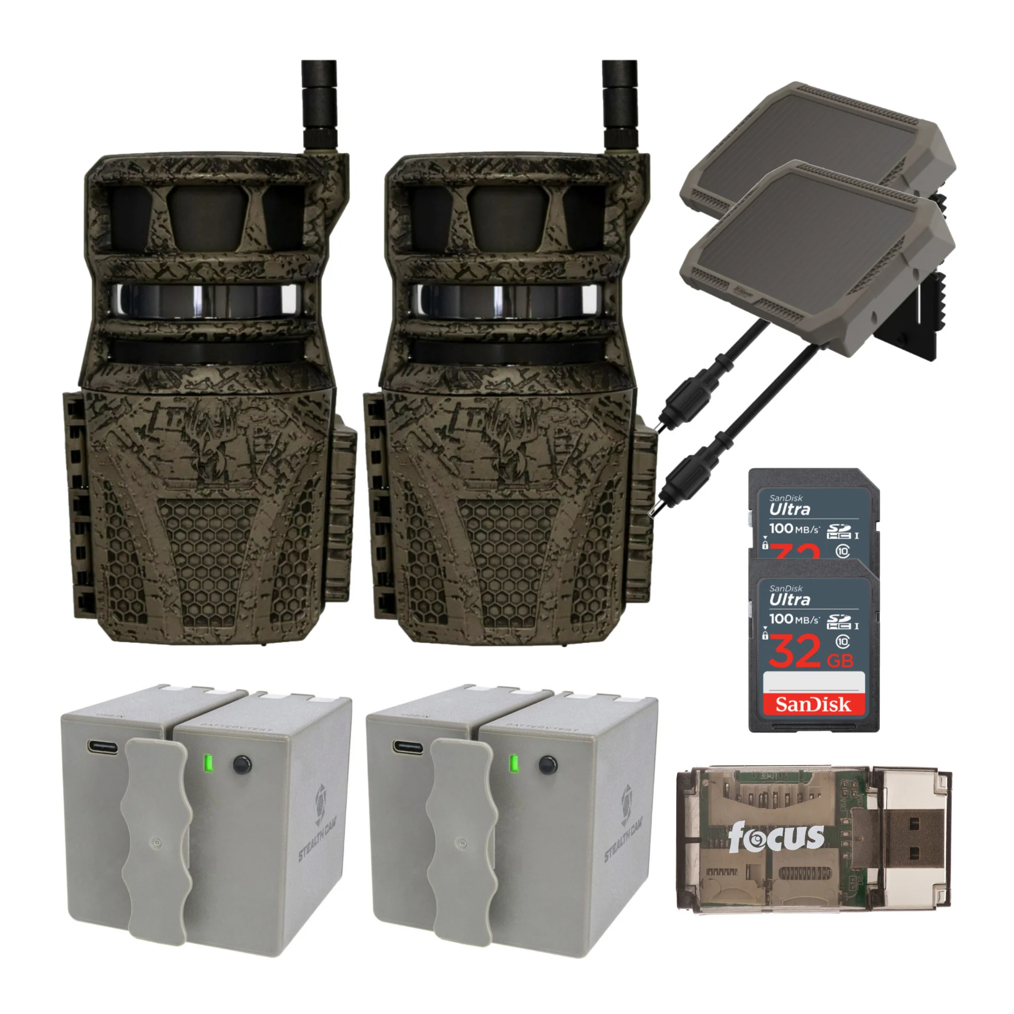 Wildgame Innovations Orbit 360-Degree Trail Camera with 36MP Image Quality (2-Pack) Bundle