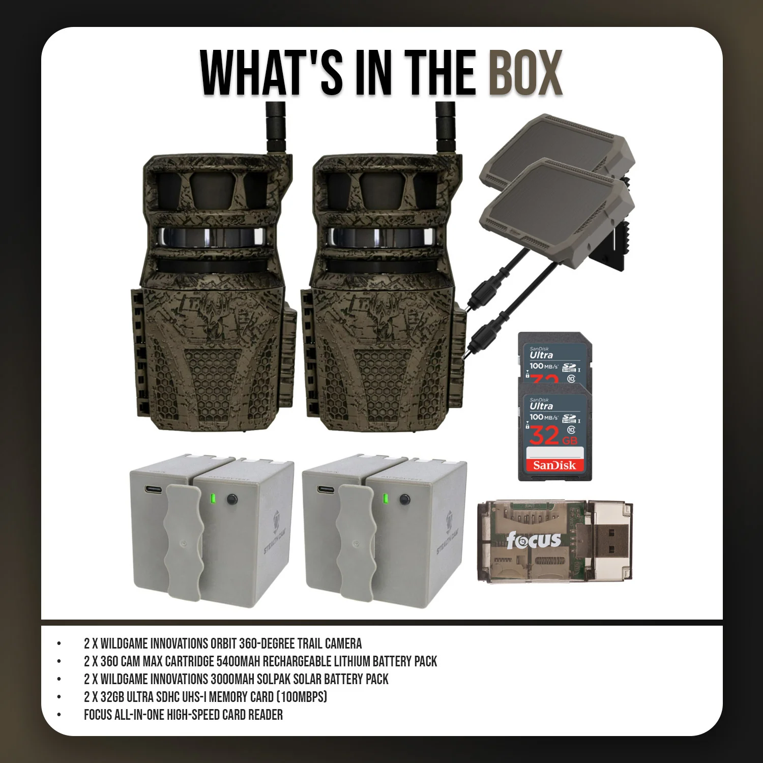 Wildgame Innovations Orbit 360-Degree Trail Camera with 36MP Image Quality (2-Pack) Bundle - Image 7