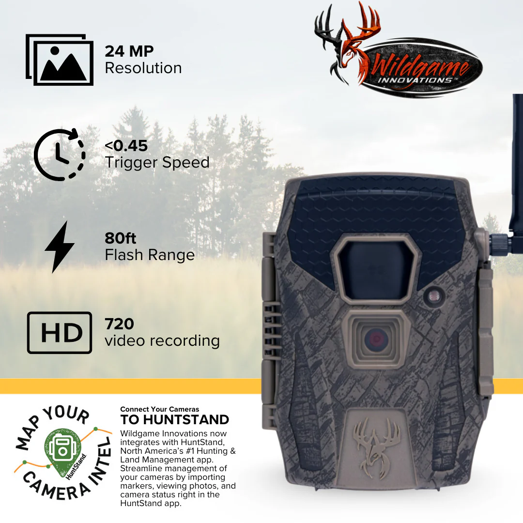 Wildgame Innovations Terra XT 2.0 24MP Three Cellular Trail Cameras (4-Pack) with Memory Card Bundle - Image 2