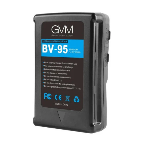 GVM BV-95 V-Mount Battery with D-Tap and DC Outputs - Image 2