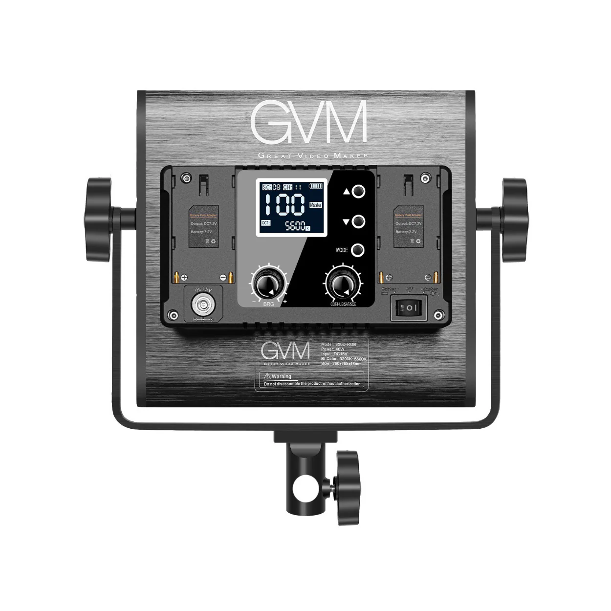 GVM 800D-RGB LED Light Panel (2-Light Kit) - Image 2