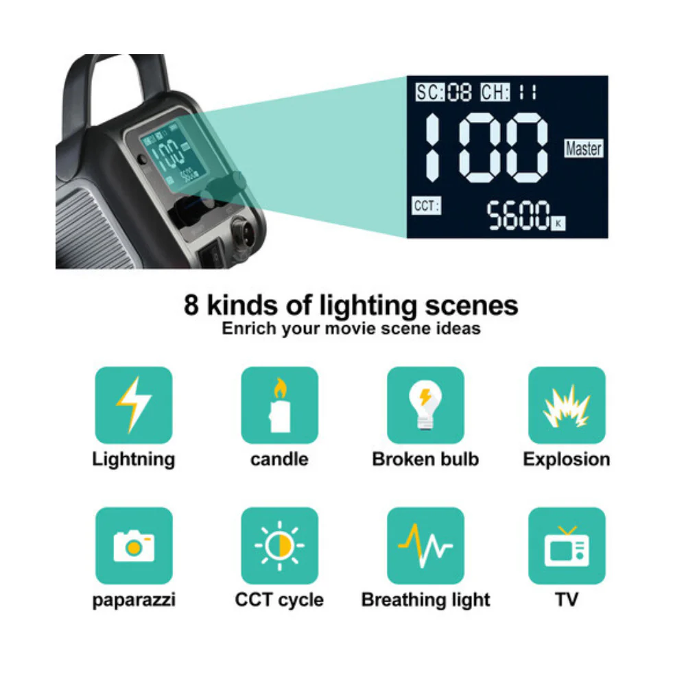 GVM PR150D Bi-Color LED Video Light Kit with Lantern Softbox - Image 10