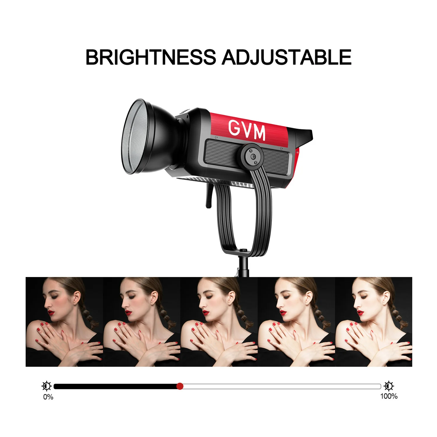 GVM PRO-SD650B 650W Bi-Color Monolight with 12 Light Effect Modes, V-Mount and Mesh Bluetooth - Image 4