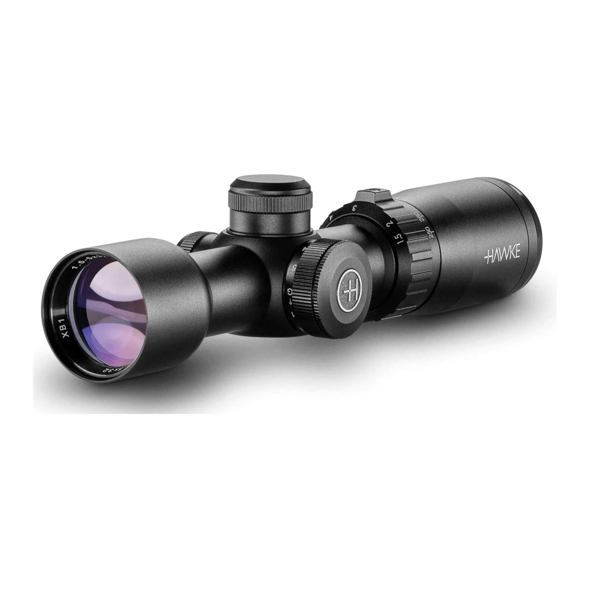 Hawke XB1 Vari-Speed 1.5-5x32 IR Crossbow Scope with Illuminated Reticle and Rings - Image 2