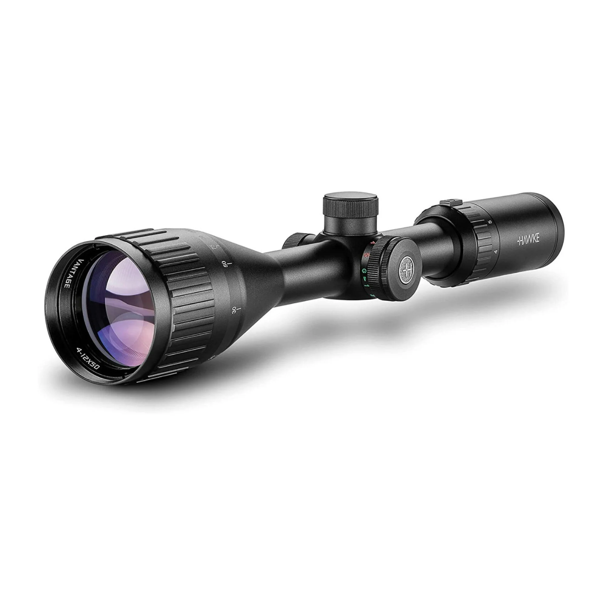 Hawke Sport Optics Vantage HD 4-12X50AO Mil Dot IR Riflescope with 2-Piece Rings - Image 4