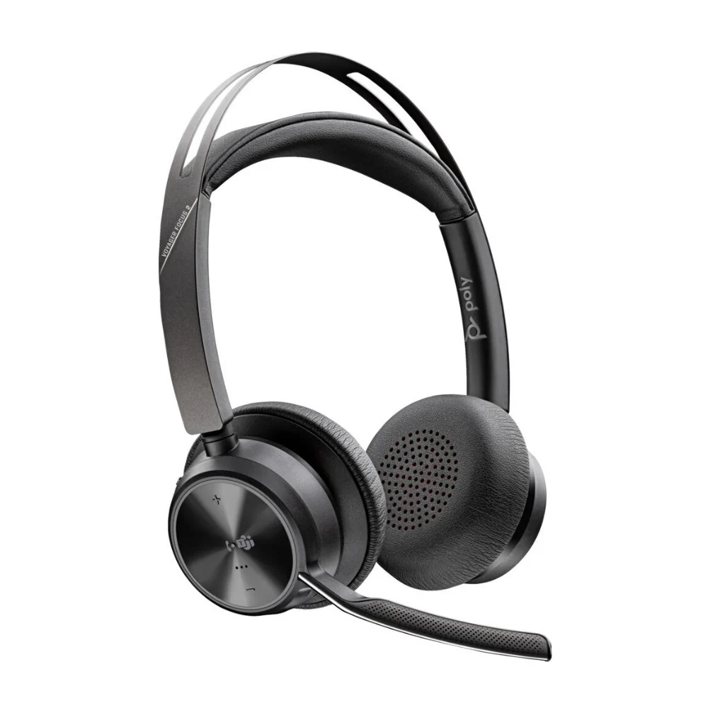 Poly Voyager Focus 2 UC Stereo Bluetooth Headset (Microsoft Teams Certified)