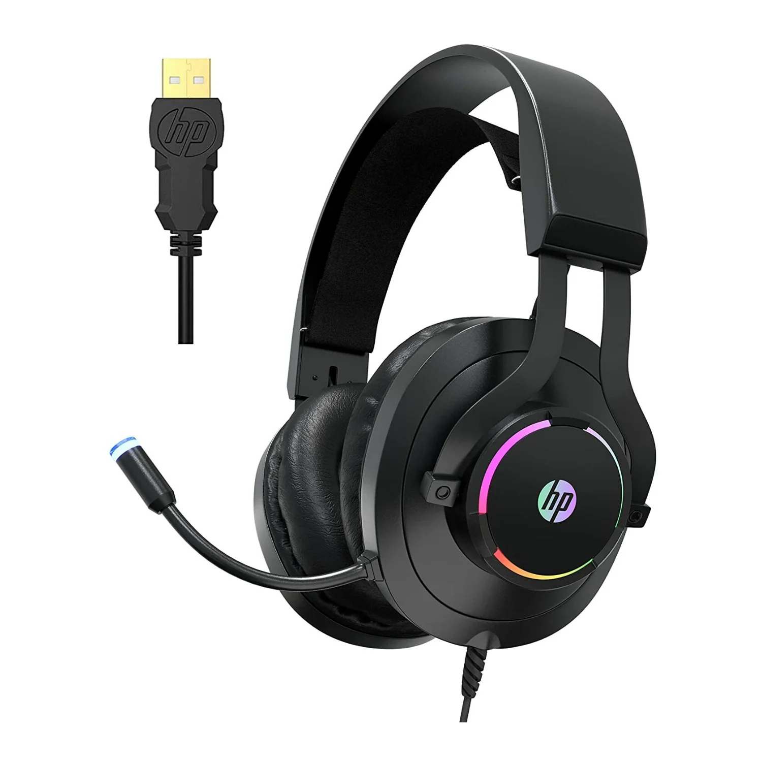 HP H200GS Wired RGB LED USB Gaming Headset